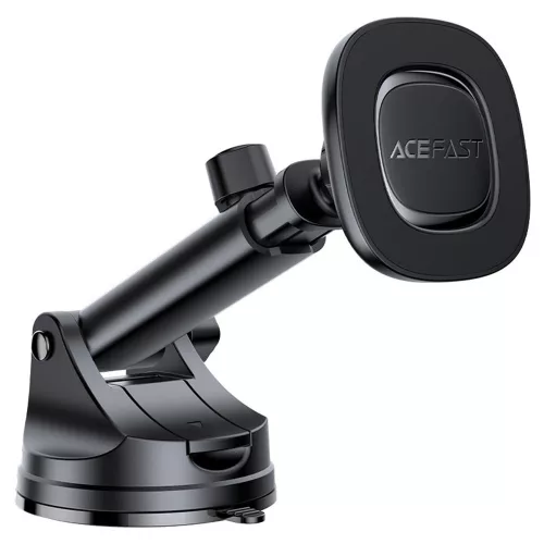 Acefast - Autós tartó (D45) - Műszerfalra/Szélvédőre, Erős Mágnes, Teleszkópos Csúszásgátló, 4.7 - 6.9" telefonokhoz - Black