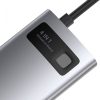 Baseus - Docking Station Metal Glam (CAHUB-CY0G) - Type-C to 2x USB, Type-C, HDMI, 4K@30 Hz, PD100W - Grey