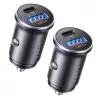 Lisen - Car Charger (YL0223080037) (2 pack) - USB, Type-C, PD36W, Q3.0, 12V/24V - Black