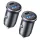 Lisen - Car Charger (YL0223080037) (2 pack) - USB, Type-C, PD36W, Q3.0, 12V/24V - Black