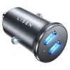 Lisen - Car Charger (YL0223080007) - with Dual Type-C, 2x 45W, 12V/24V, Aluminum Alloy - Black