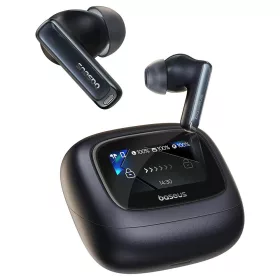   Baseus - Vezeték nélküli fülhallgató M2s Ultra (A00074101123-00) - Valódi vezeték nélküli, Bluetooth 5.4, 4 mikrofonos ENC, okoskijelző - fekete