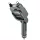 Lisen - Car Charger (YL0224080017) - 4in1, USB, Type-C, with 2x Retractable Cable, LED Display, 96W, 12V=24V - Black