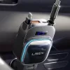 Lisen - Car Charger (YL0224080017) - 4in1, USB, Type-C, with 2x Retractable Cable, LED Display, 96W, 12V=24V - Black