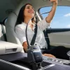 Lisen - Car Charger (YL0224080017) - 4in1, USB, Type-C, with 2x Retractable Cable, LED Display, 96W, 12V=24V - Black