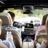 Lisen - Car Charger (YL0224080017) - 4in1, USB, Type-C, with 2x Retractable Cable, LED Display, 96W, 12V=24V - Black