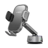 Lisen - Autós tartó A680 (YL0225010007) - Műszerfalra, Desk, Electric Tapadókorong, 360° forgás, Clamp Arm, 130mAh - Black