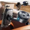 Lisen - Autós tartó A680 (YL0225010007) - Műszerfalra, Desk, Electric Tapadókorong, 360° forgás, Clamp Arm, 130mAh - Black