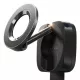 Lisen - Autós tartó (YL0224110001) - Mágneses Műszerfalra, Desk, 360° forgás, Összehajtható, Table Clip, Biztos Tartás - Black