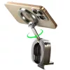 Lisen - Autós tartó (YL0224110001) - Mágneses Műszerfalra, Desk, 360° forgás, Összehajtható, Table Clip, Biztos Tartás - Black