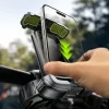 Lisen - Bike Autós tartó (YL0423080007) - Mágneses tapadás, Rázkódás elleni kialakítás, Shockproof, Rubber Pads, 360° forgás, 4-7" - Black