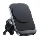 Lisen - Autós tartó vezeték nélküli töltéssel (YL0223070009) - MagSafe, Szellőzőrácsra, Square Shape, One-Click Release, 15W - Black