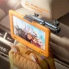 Lisen - Autós tartó (YL0423090004) - Fejtámlára, 360° forgás, Állítható, for Phone, Tablet up to 12.9" - Black