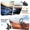 Lisen - Autós tartó (YL0223110033) - MagSafe, Szellőzőrácsra, Műszerfalra, Univerzális, Több szögben állítható, Biztos Tartás - Black