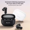 Yesido - Vezeték nélküli fülhallgató (TWS38) - Sztereó sínrendszer, Mikrofon, Bluetooth 5.4, Fülbe helyezhető kialakítás, 250mAh - Fehér