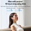 Yesido - Vezeték nélküli fülhallgató (TWS35) - Mikrofonnal, Bluetooth 5.3, Félig fülbe helyezhető kialakítás, 250mAh - Fehér