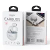 Yesido - Vezeték nélküli fülhallgató (TWS35) - Mikrofonnal, Bluetooth 5.3, Félig fülbe helyezhető kialakítás, 250mAh - Fehér
