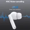 Yesido - Vezeték nélküli fülhallgató (TWS34) - Kettős mikrofon, ANC, Bluetooth 5.3, ENC, Fülbe helyezhető kialakítás, Érintésvezérlés, 320mAh - Fehér