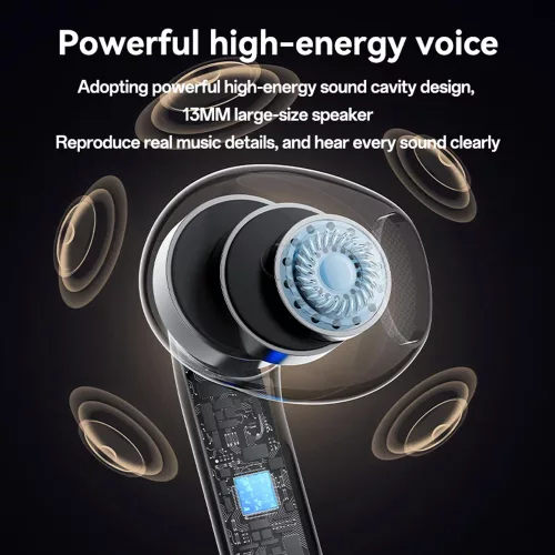 Yesido - Vezeték nélküli fülhallgató (TWS31S) - TWS, Mikrofon, Bluetooth 5.4, Félig fülbe helyezhető kialakítás, 300mAh, Kis méret - Fehér