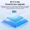 Yesido - Vezeték nélküli fülhallgató (TWS30) - ANC-vel, TWS-sel, mikrofonnal, Bluetooth 5.3-mal, fülbe helyezhető kialakítással, 300mAh - fekete