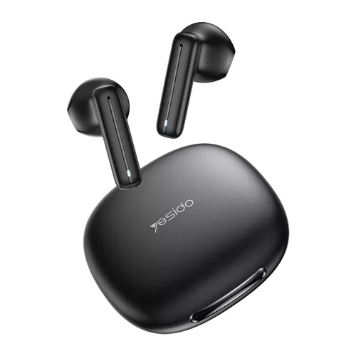 Yesido - Vezeték nélküli fülhallgató (TWS25) - Mikrofonnal, Bluetooth V5.3, Érintésvezérlés, Félig fülbe helyezhető kialakítás, 250mAh - Fekete