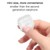 Yesido - Vezeték nélküli fülhallgató (TWS17) - Bluetooth V5.1-gyel, félig fülbe helyezhető kialakítás, 200mAh, C típusú - fehér