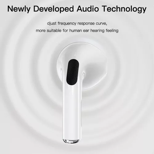 Yesido - Vezeték nélküli fülhallgató (TWS17) - Bluetooth V5.1-gyel, félig fülbe helyezhető kialakítás, 200mAh, C típusú - fehér