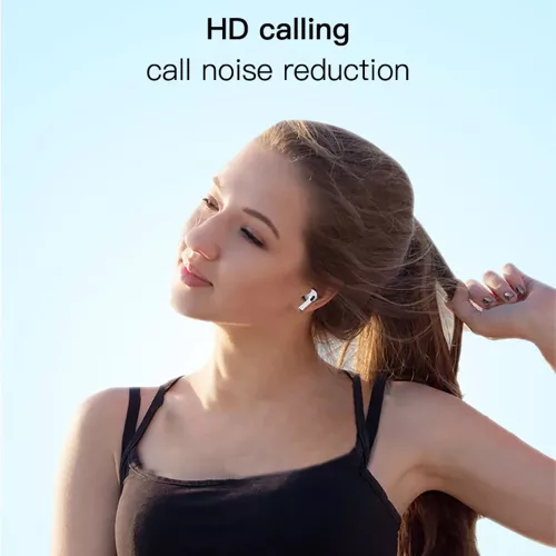 Yesido - Vezeték nélküli fülhallgató (TWS17) - Bluetooth V5.1-gyel, félig fülbe helyezhető kialakítás, 200mAh, C típusú - fehér
