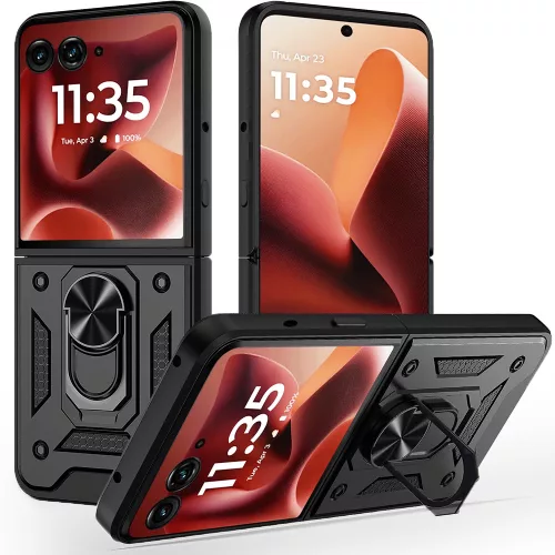 Techsuit - CamShield ütésálló tok - Motorola Razr 60 Ultra - Fekete