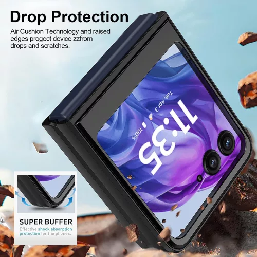 Techsuit - CamShield ütésálló tok - Motorola Razr 60 Ultra - Fekete