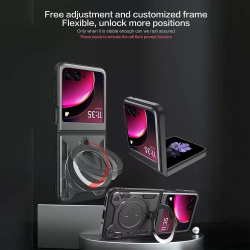 Techsuit - CamGuard Pro tok ütésálló tok - Motorola Razr 60 Ultra - Fekete