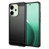 Techsuit - Carbon szilikon tok - Oppo Reno14 - Fekete