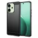 Techsuit - Carbon szilikon tok - Oppo Reno14 - Fekete
