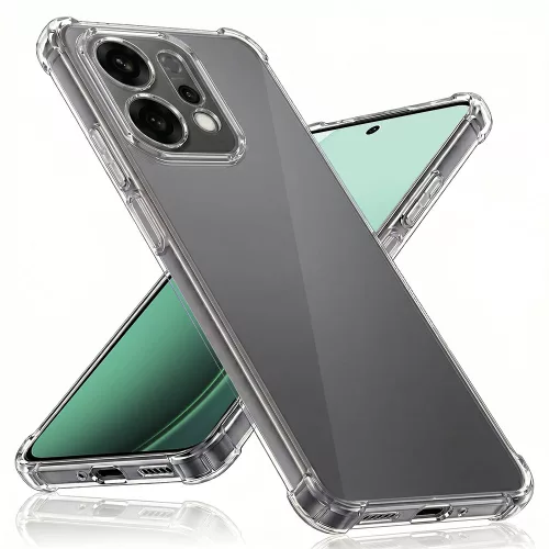 Techsuit - Shockproof Átlátszó Ütésálló Szilikon tok - Oppo Reno14 - Átlátszó
