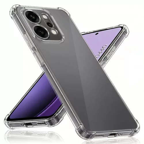 Techsuit - Shockproof Átlátszó Ütésálló Szilikon tok - Oppo Reno14 Pro - Átlátszó