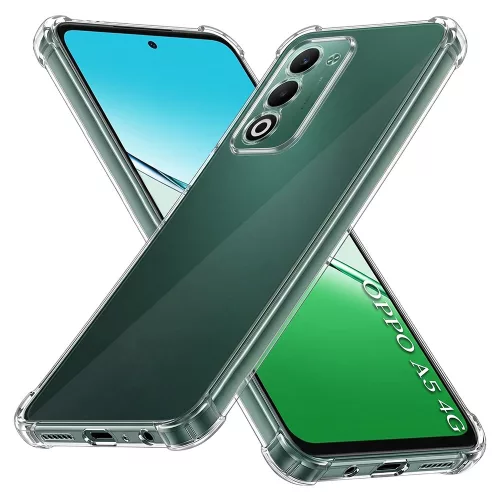 Techsuit - Shockproof Átlátszó Ütésálló Szilikon tok - Oppo A5 4G / A5 5G - Átlátszó