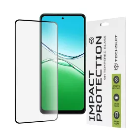   Techsuit - 111D Full Cover / Full Glue üvegfólia - Oppo A5 4G / A5 5G - Fekete széllel
