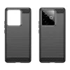 Techsuit - Carbon szilikon tok - Realme GT 7 - Fekete