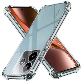   Techsuit - Shockproof Átlátszó Ütésálló Szilikon tok - Realme GT 7 - Átlátszó