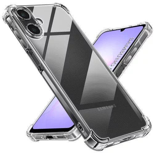 Techsuit - Shockproof Átlátszó Ütésálló Szilikon tok - Samsung Galaxy A07 4G - Átlátszó
