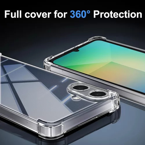 Techsuit - Shockproof Átlátszó Ütésálló Szilikon tok - Samsung Galaxy A07 4G - Átlátszó