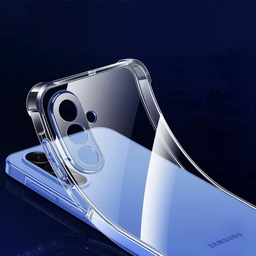 Techsuit - Shockproof Átlátszó Ütésálló Szilikon tok - Samsung Galaxy A17 5G / A17 4G - Átlátszó