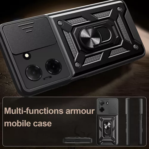 Techsuit - CamShield ütésálló tok - Samsung Galaxy A07 4G - Fekete