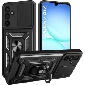   Techsuit - CamShield ütésálló tok - Samsung Galaxy A17 5G / A17 4G - Fekete