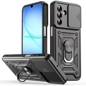  Techsuit - CamShield ütésálló tok - Samsung Galaxy A17 5G / A17 4G - Fekete