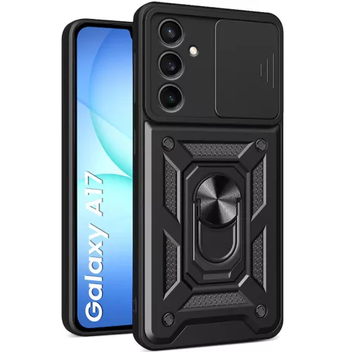Techsuit - CamShield ütésálló tok - Samsung Galaxy A17 5G / A17 4G - Fekete
