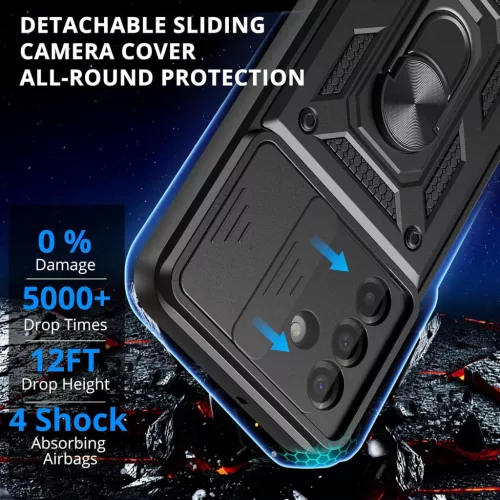 Techsuit - CamShield ütésálló tok - Samsung Galaxy A17 5G / A17 4G - Fekete
