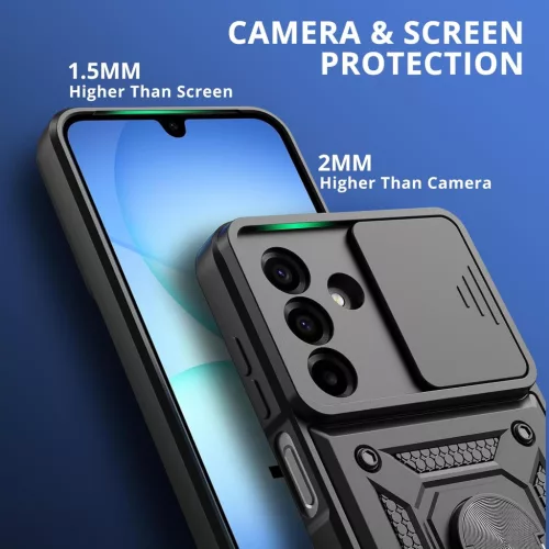 Techsuit - CamShield ütésálló tok - Samsung Galaxy A17 5G / A17 4G - Fekete