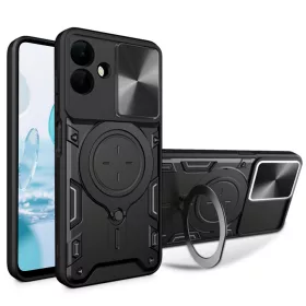   Techsuit - CamGuard Pro ütésálló tok - Samsung Galaxy A07 4G - Fekete