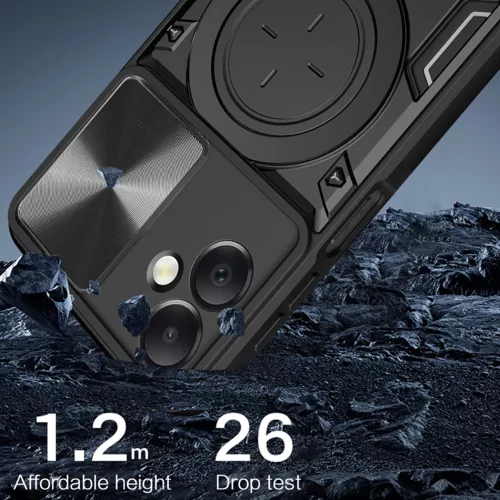 Techsuit - CamGuard Pro ütésálló tok - Samsung Galaxy A07 4G - Fekete